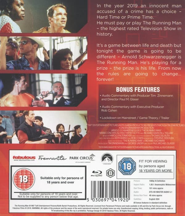 The running man (Ej svensk text) (Blu-ray)