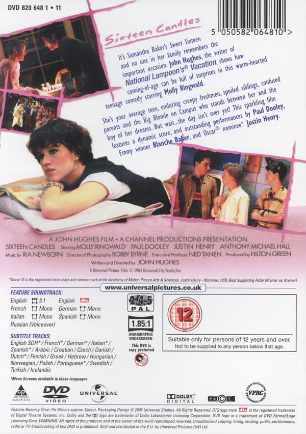 Sixteen candles (DVD)