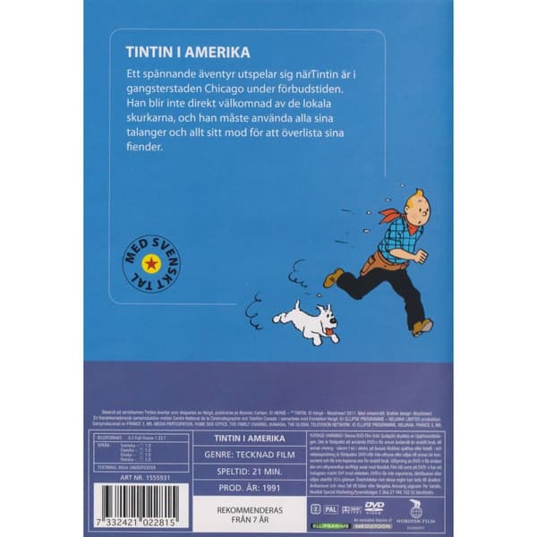 Tintin i Amerika DVD (Brugt)
