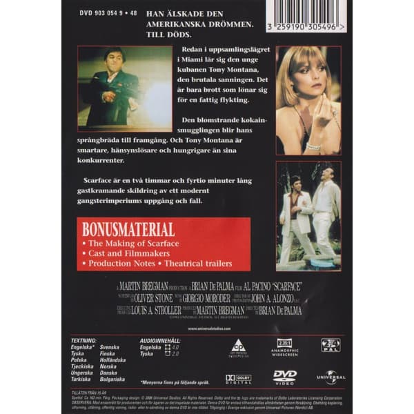 Scarface DVD (Käytetty)