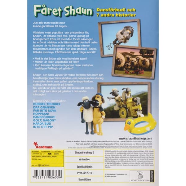 Fåret Shaun Dansförbud DVD (Brukt)
