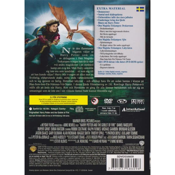 Harry Potter och den Flammande Bägaren DVD (Brugt)