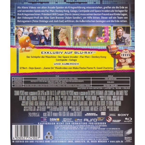 Pixels Blu-Ray (Begagnad)