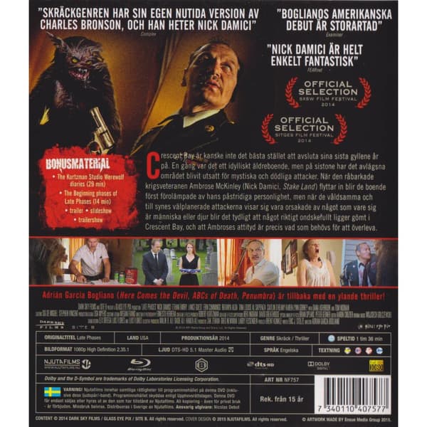 Late Phases Blu-Ray (Brukt)