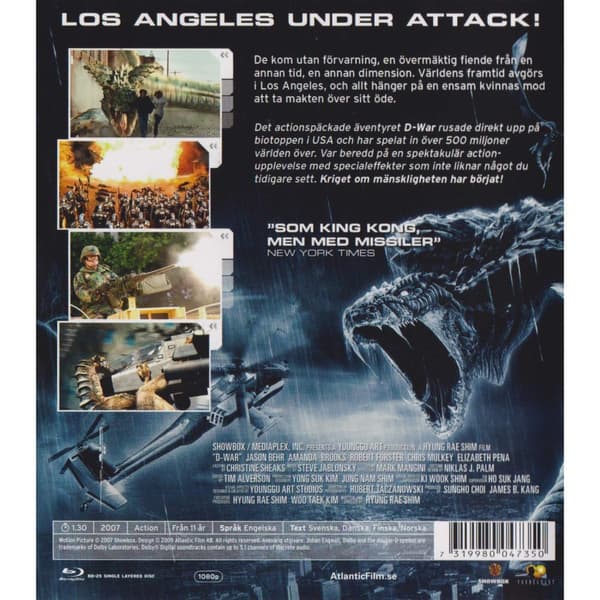 D-War Blu-Ray (Brugt)