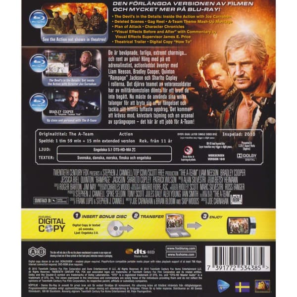 The A-Team Extended Cut Blu-Ray (Käytetty)