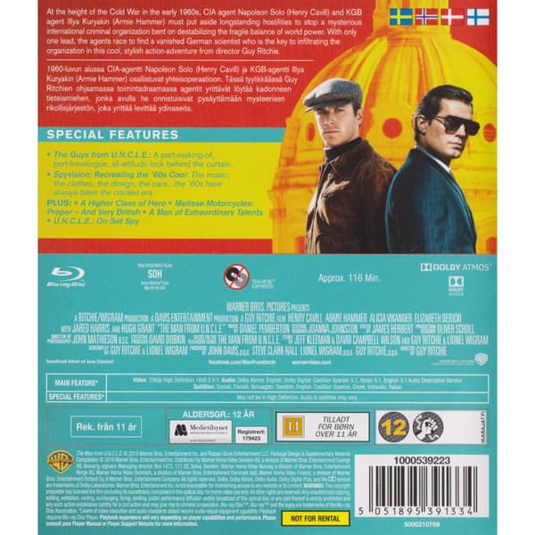 The Man from UNCLE Blu-Ray (Käytetty)