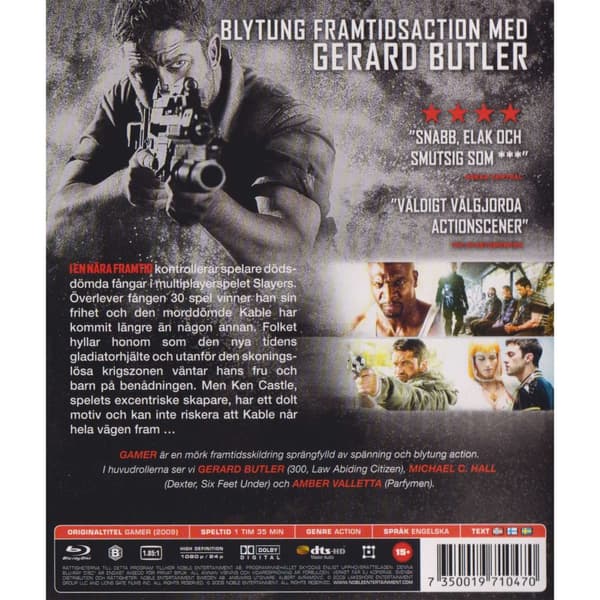 Gamer Blu-Ray (Brugt)