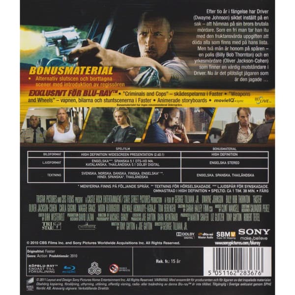 Faster Blu-Ray (Käytetty)