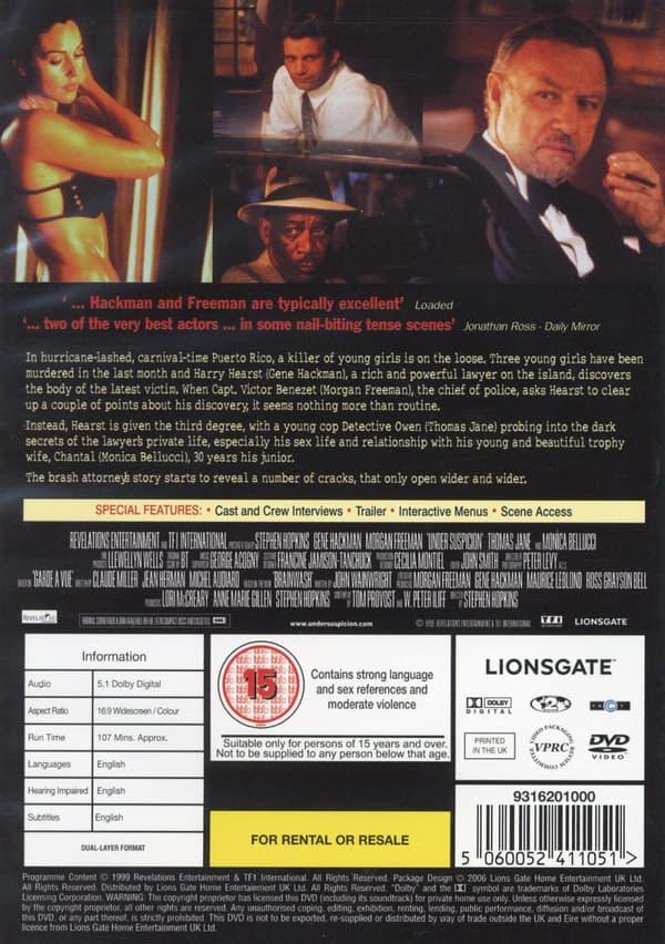 Under suspicion (Ej svensk text) (DVD)