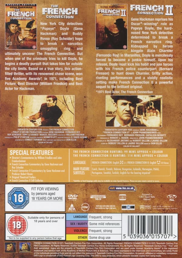 French connection 1+2 (2 DVD)