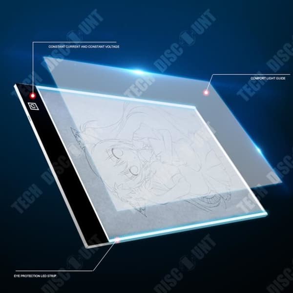 TD® animation led kopia bord genomskinligt kopia bord kalligrafi skrivbord genomskinlig självlysande tavla målning