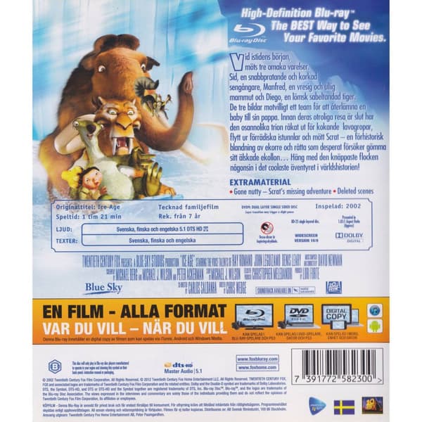 Ice Age Blu-Ray (Begagnad)