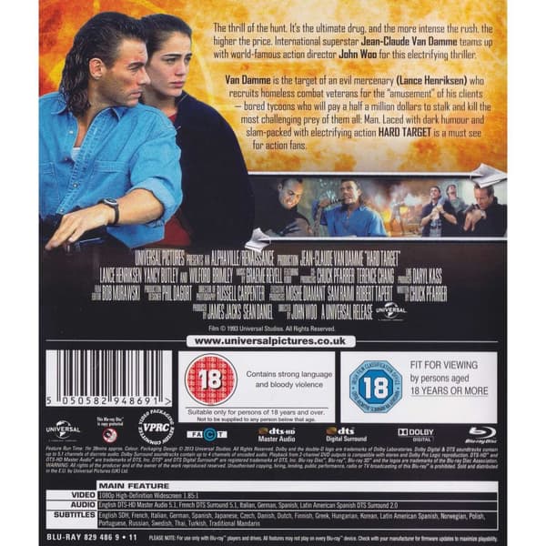 Hard Target Blu-Ray (Käytetty)