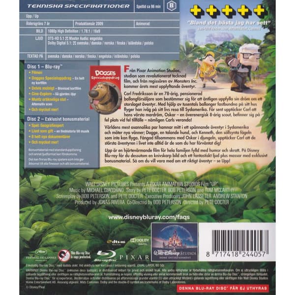 Upp Blu-Ray (Begagnad)