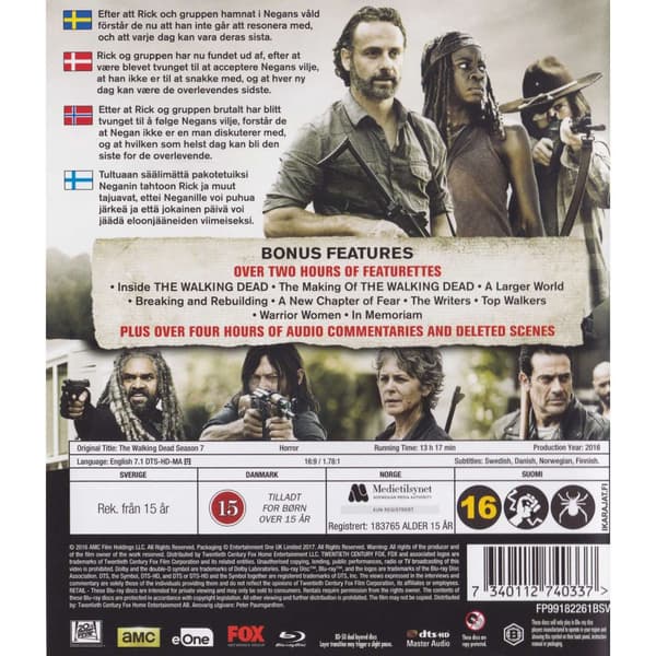 The Walking Dead The Complete Seventh Season Blu-Ray (Brugt)
