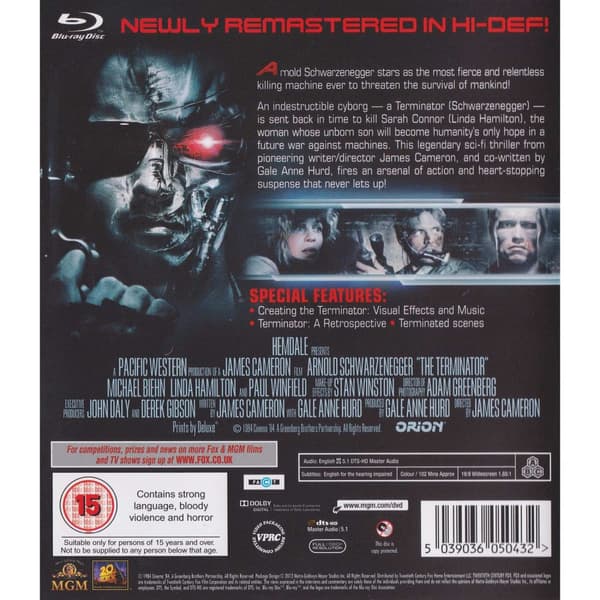 Terminator Blu-Ray (Brugt)