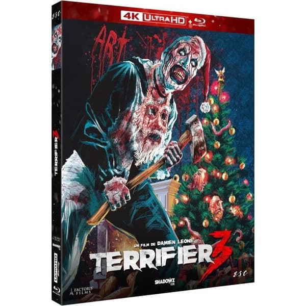 Terrifier 3 4K Ultra HD - Blu-ray och 4K Ultra HD Dolby Vision och HDR10 - Åldersgräns 18 år