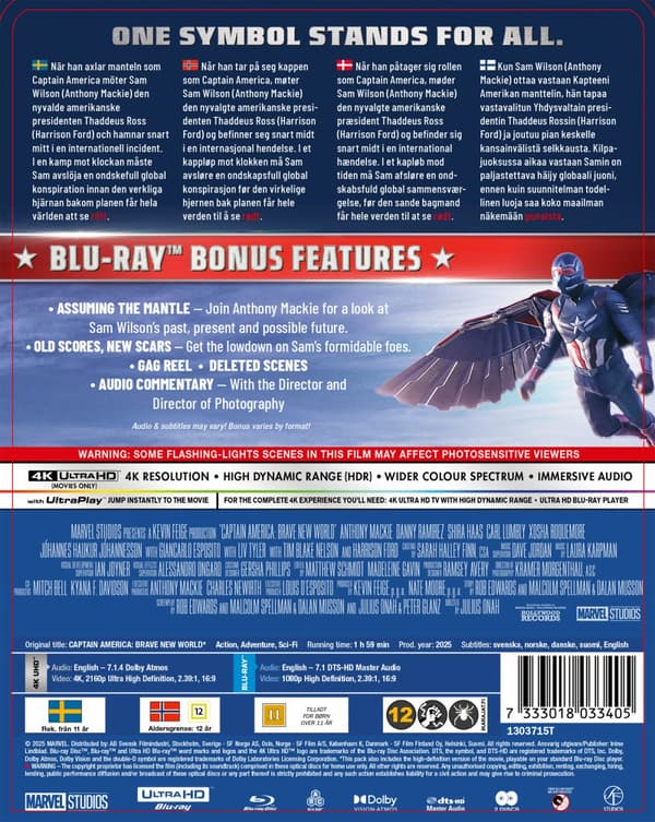 Captain America 4 / Brave New World - Ltd Steelb (4K Ultra HD + Blu-ray)