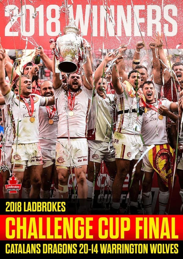 2018 Ladbrokes Challenge Cup Final - Catalans Dragons V… [E] DVD Brand New