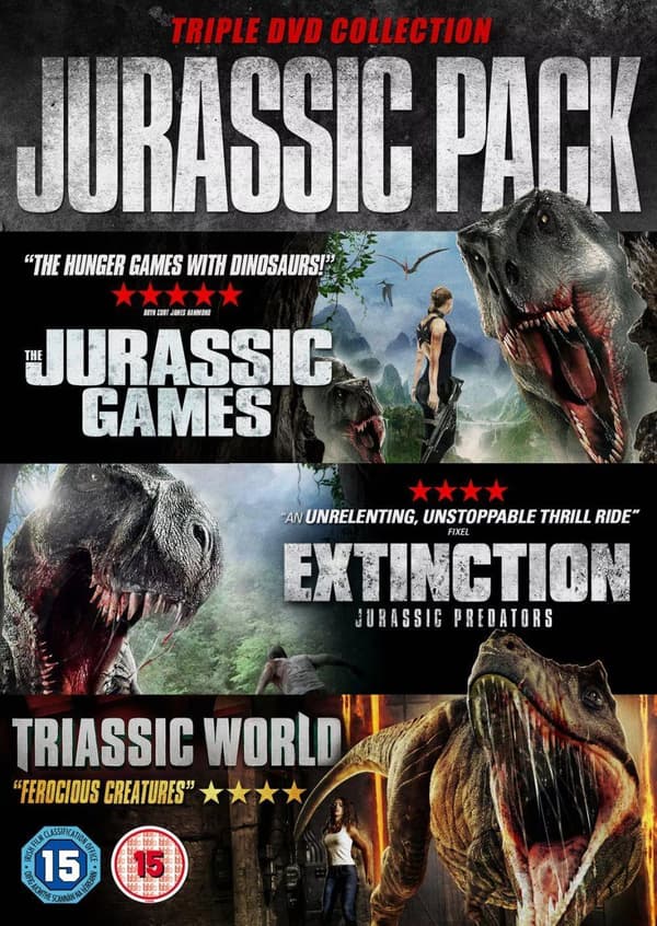 Jurassic Triple Pack [15] DVD Box Set Brand New