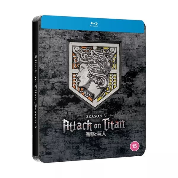 Attack On Titan: Season 3 Steelbook Limited Edition [15] Blu-ray Box Set Brand New