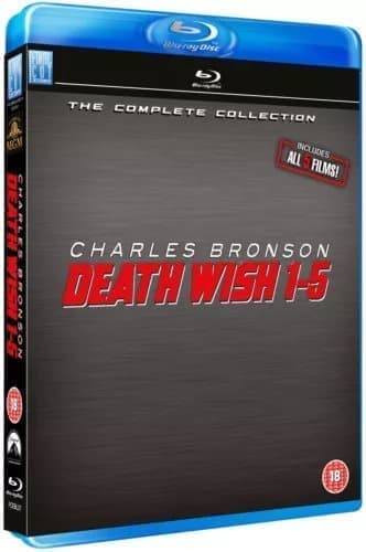 Death Wish 1-5 [18] Blu-ray Box Set - Charles Bronson Brand New