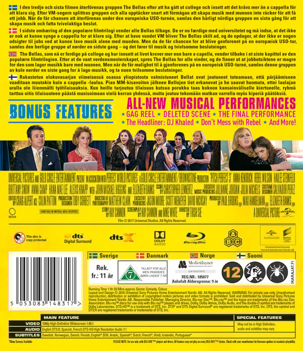 Pitch perfect 3 (Blu-ray)
