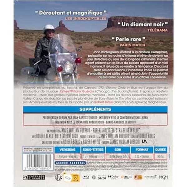 Electra Glide in Blue - Blu-Ray - 114 minuter - Standardutgåva - Alla åldrar