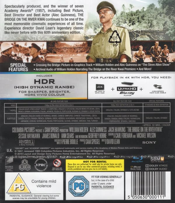 Bron över floden Kwai (4K Ultra HD + Blu-ray)