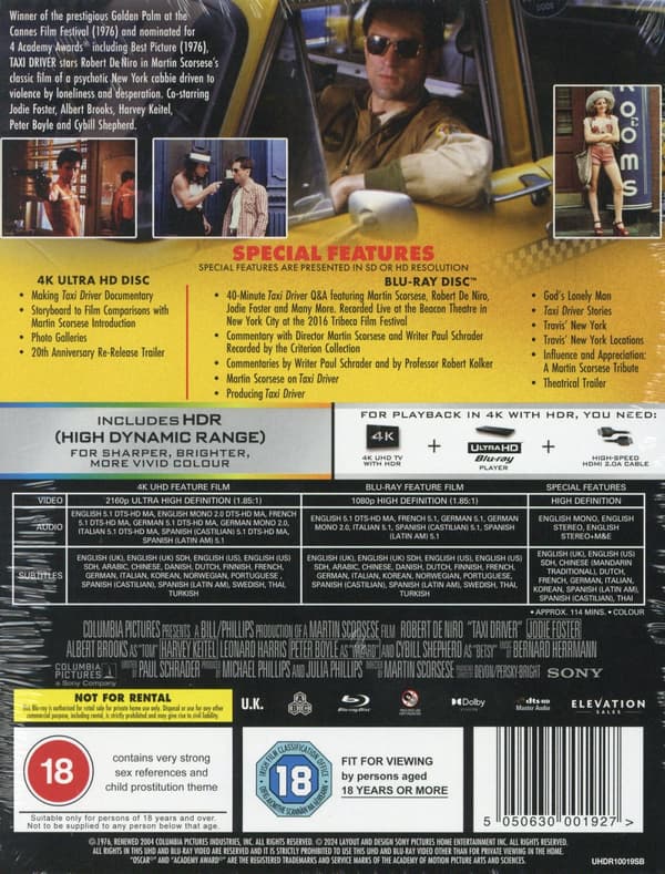 Taxi Driver - Ltd Steelbook (4K Ultra HD + Blu-ray)