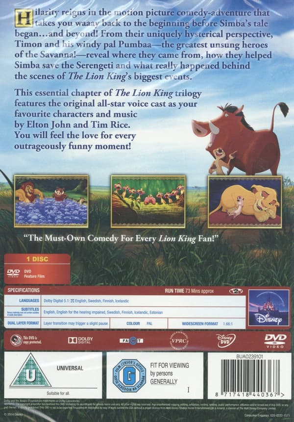 Lejonkungen 3 (DVD)