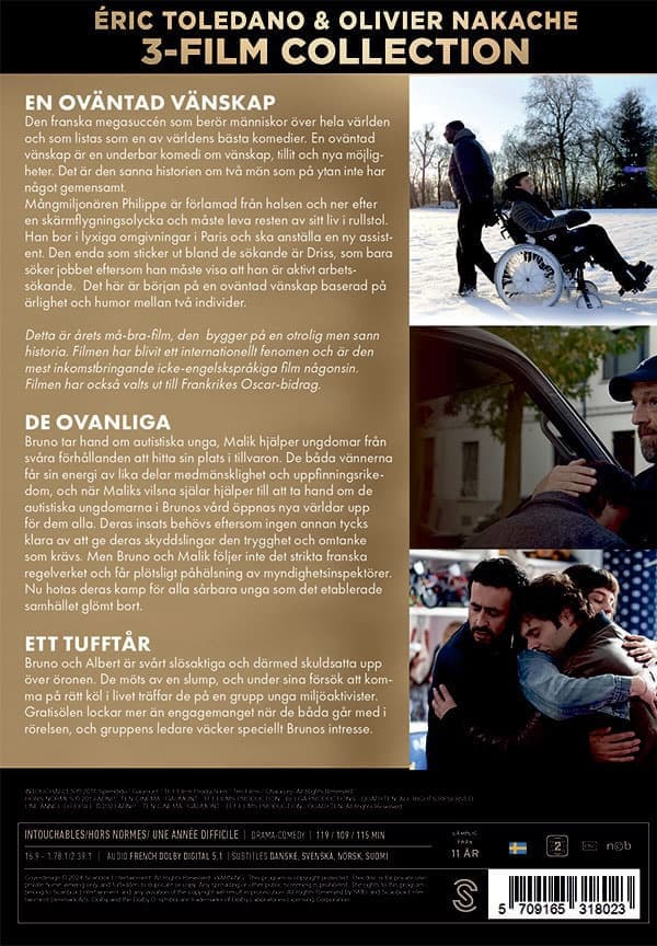En oväntad vänskap + De ovanliga + Ett tufft år (3 DVD)