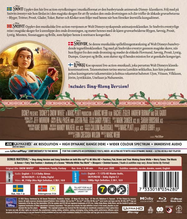 Snövit (2025) (4K Ultra HD + Blu-ray)