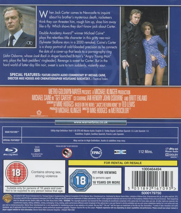 Get Carter (1971/Ej svensk text) (Blu-ray)