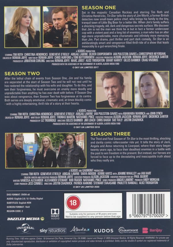 Tin Star - The Complete Collection: Season 1-3 (8 DVD)