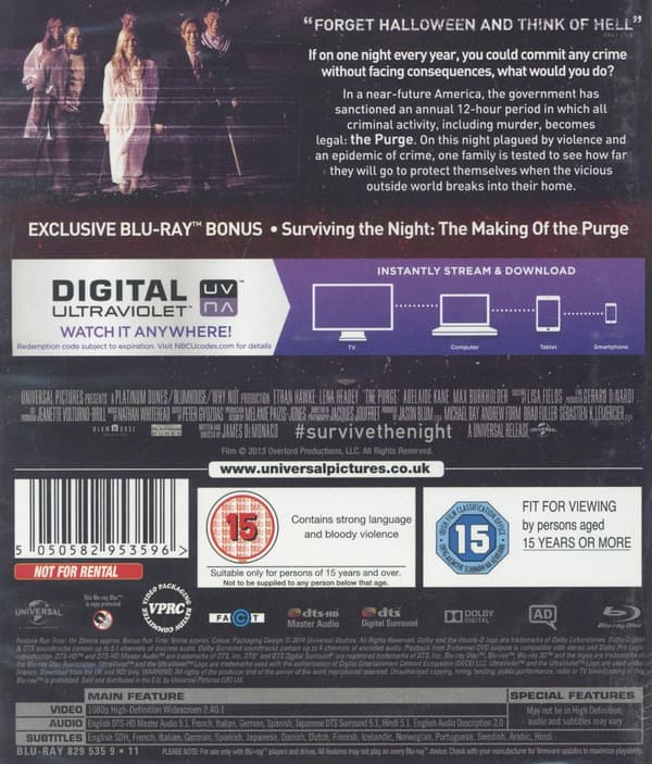 Purge 1: Survive the night (Blu-ray)