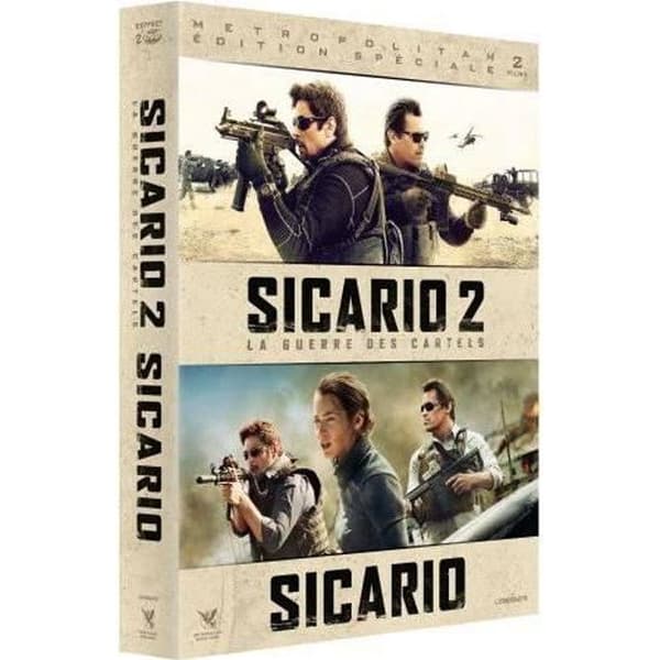 Metro Box Sicario och Sicario 2 War of the Cartels DVD - 3512392517365
