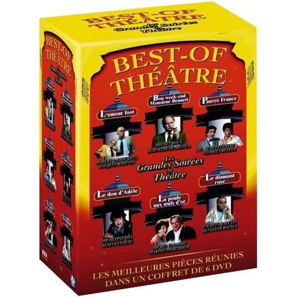 Bäst av teater - Volym 1: Robert Lamoureux, Jacques Balutin, Jean-claude Arnaud, Michel Roux, Micheline Dax... 6 DVD-box set