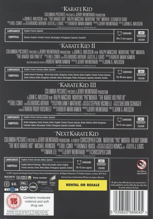 Karate Kid 14 Box Set Repackage (4 DVD)