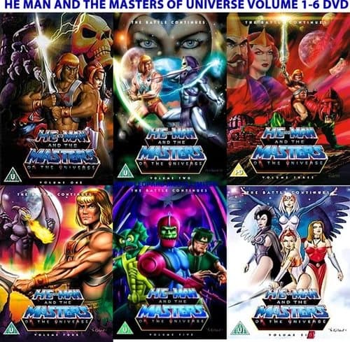 HE MAN AND THE MASTERS OF UNIVERSE VOLUME 1-6 DVD CARTOON COMPLETE SERIES Rel Region 2 (Brand New)