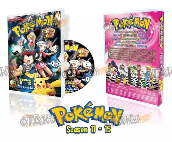 POKEMON (SEASON 11-15) - ANIME TV SERIES DVD (1-235 EPS) (ENG DUB) SHIP FROM Region 2 (Brand New)