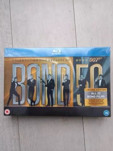 James Bond 50 Bluray Box Set Over 10 Sold Region 2 (Brand New)
