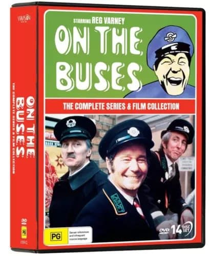 ON THE BUSES - The Complete TV Series & Film Collection DVD Region 2 (Brand New)