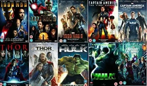 Avengers Ultimate Marvel Comic Heroes All 10 Movies Complete Collection DVD Region 2 (Brand New)