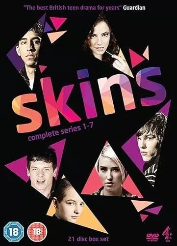 SKINS COMPLETE SERIES 1-7 DVD BOX SET SEASON 1 2 3 4 5 6 7 Original Releas R2 Region 2 (Brand New)