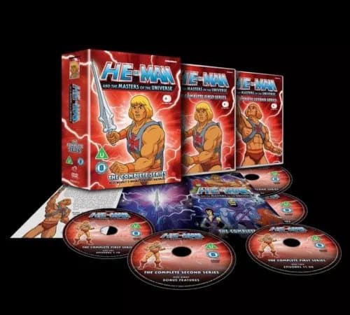 HE MAN AND THE MASTERS OF UNIVERSE COMPLETE SERIES 1 and 2 COLLECTION DVD BOXSET Region 2 (Brand New)