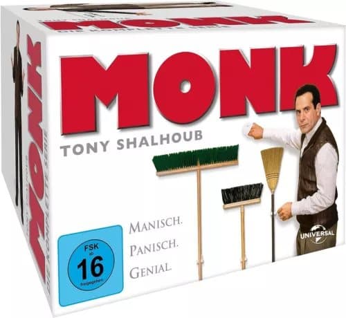 MONK COMPLETE SERIES 1-8 DVD COLLECTION BOX SET SEASON 1 2 3 4 5 6 7 8 COMPTL Region 2 (Brand New)