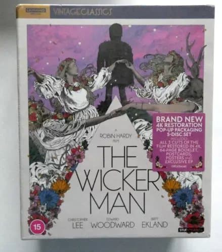 THE WICKER MAN - 50th ANNIVERSARY COLLECTOR’S EDITION - 4K UHD BOX SET Region 2 (Brand New)