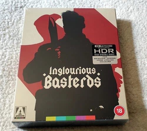 Inglourious Basterds 4K UHD Blu-ray 2 Disc Limited Edition Arrow Video OOP Region 2 (Brand New)